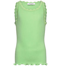 Rosemunde Top - Rib - Modal/Bomuld - Balta - Pistachio Green