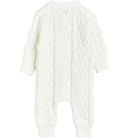 Mini Rodini Heldragt - Strik - Off White m. Panda