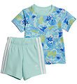 adidas Performance Shortsæt - Stitch - I DY LS T - SEFLAQ/MULTCO