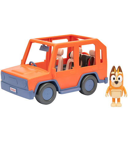 Bluey Legesæt - Familiens 4WD Feriebil m. Figur