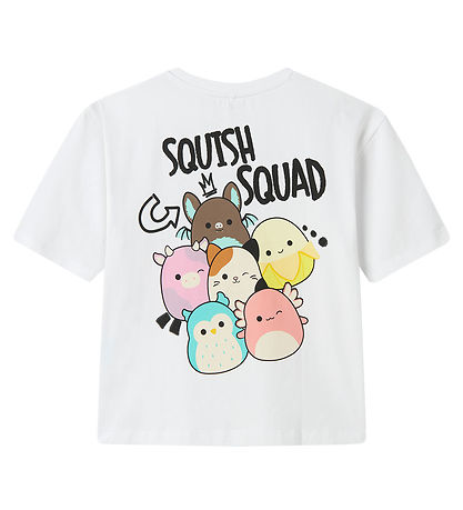 Name It T-shirt - NkfMomi Squishmallows - Bright White
