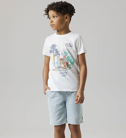 Name It T-shirt - NkmJass - Bright White m. Print