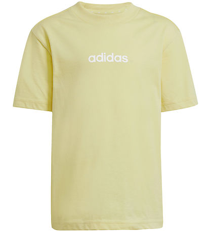 adidas Performance Sæt - T-shirt/Sweatshorts - Powder Yellow/Hvi