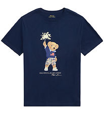 Polo Ralph Lauren T-shirt - Navy m. Bamse