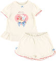 Konges Sløjd Shortssæt - T-shirt/Shorts - Famo Frill - Ecru