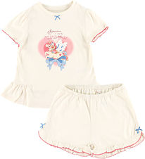 Konges Sløjd Shortssæt - T-shirt/Shorts - Famo Frill - Ecru
