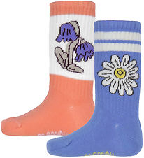 Mini Rodini Strømper - 2-pak - Flower - Multi