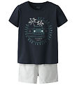 Name It Shorts Set - Shorts/T-shirt - NmmJaspen - Dark Sapphire