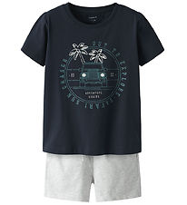 Name It Shortssæt - Shorts/T-shirt - NmmJaspen - Dark Sapphire