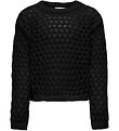 Blouse Kids Only - Recadré - KogBillie - Tricoté - Noir av. Poin