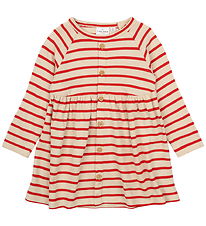 The New Siblings Dress - Knitted - TnstNat - Poppy Red Striped