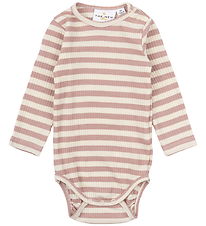 The New Siblings Bodysuit l/s - Rib - TnsbFro - Adobe Rose Strip