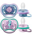 Philips Avent Sutter - 2-pak - Ultra Air - Blå/Rosa m. Print
