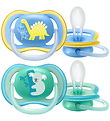 Philips Avent Sutter - 2-pak - Ultra Air - Blå/Grøn m. Print