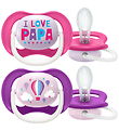 Philips Avent Sutter - 2-pak - Ultra Air - Pink/Lilla m. Print