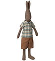 Maileg Hare - Str. 3 - 49 cm - Skjorte og Shorts Brun