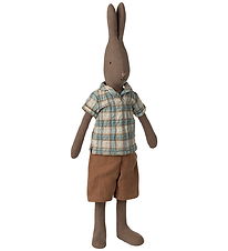 Maileg Hare - Str. 3 - 49 cm - Skjorte og Shorts Brun