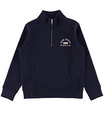 GANT Sweatshirt - Graphic Half Zip - Evening Blue