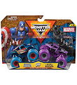 Monster Jam Truck - 1:64 - Marvel - 2-Pack - Captain America vs 