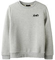 LMTD Sweatshirt - NlmEddy - Lysegråmeleret m. Print