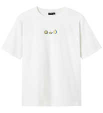 LMTD T-shirt - NlmFuges - Bright White m. Print