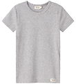 MarMar T-shirt - Rib - Modal - Noos - Light Grey Melange