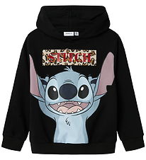 Name It Hættetrøje - NkfJixiri - Stitch - Sort
