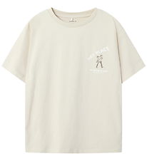 Name It T-shirt - NkmSaldur - Brown Rice