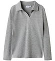 Name It Polobluse - Rib - NkfDusa - Grey Melange