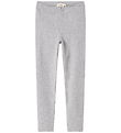 MarMar Leggings - Rib - Modal - Lysegråmeleret