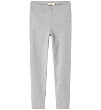 MarMar Leggings - Rib - Modal - Lysegråmeleret