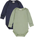 Müsli Body l/æ - Cozy Me - 2-pak - Poetry Green/Night Blue