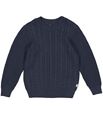 Müsli Blússa - Prjónað - Kapalsjónvarp - Nætursjónvarp Blue
