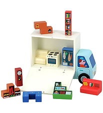 Vilac Logic game - Wood - 20 Bricks - Moving truck