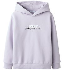 Name It Hættetrøje - NkfFinine - Misty Lilac