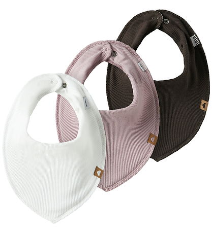 Name It Savlesmække - 3-pak - Rib - NbfYvettekoy - Cloud Dancer/