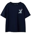 Name it T-shirt - NkmJoseph Stitch - Navy Blazer