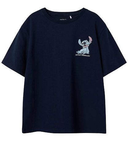 Name it T-shirt - NkmJoseph Stitch - Navy Blazer