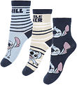 Name It Strømper - 3-pak - NmmJermaine - Stitch - Dusty Blue
