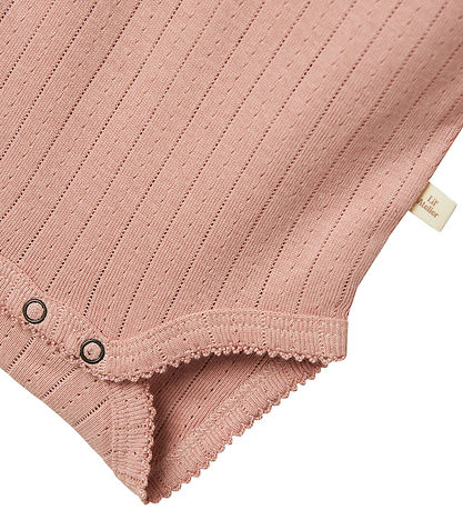 Lil Atelier Body l/æ - NbfRachel - Noos - Misty Rose m. Hulmønst