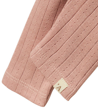 Lil Atelier Leggings - NbfRachel - Noos - Misty Rose m. Hulmønst