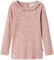 Lil Atelier Bluse - NmfRachel - Noos - Misty Rose m. Hulmønster