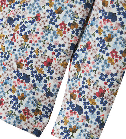 Name It Bluse - NmfKyla - Cloud Dancer m. Blomster