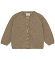Minymo Cardigan - Strik - Timber Wolf