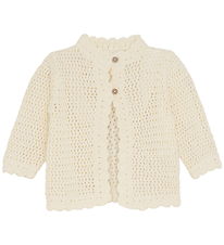 Minymo Cardigan - Stickad - Marshmallow White
