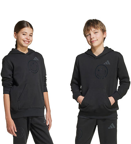 adidas Performance Hættetrøje - J SMI - Sort/Hvid