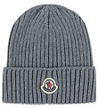 Moncler Hue - Uld - Gråmeleret