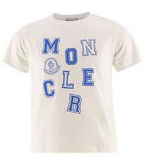 Moncler T-shirt - Hvid m. Blå