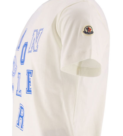 Moncler T-shirt - Hvid m. Blå