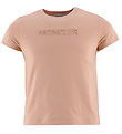 Moncler T-shirt - Pastel Pink m. Broderi